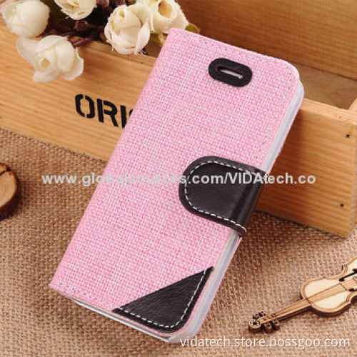 PU Leather Case with Card Slot and Mirror, for iPhone 6 Factory